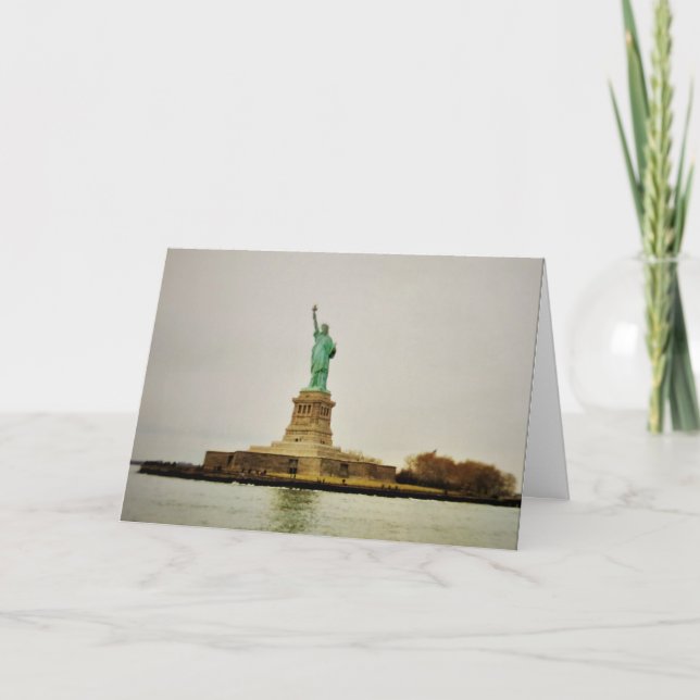 Tarjeta de felicitación "Ellis Island" (Anverso)