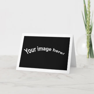 Tarjeta de felicitación en blanco