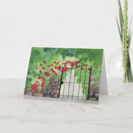 Tarjeta de Felicitación en Blanco "Antigua Puerta 