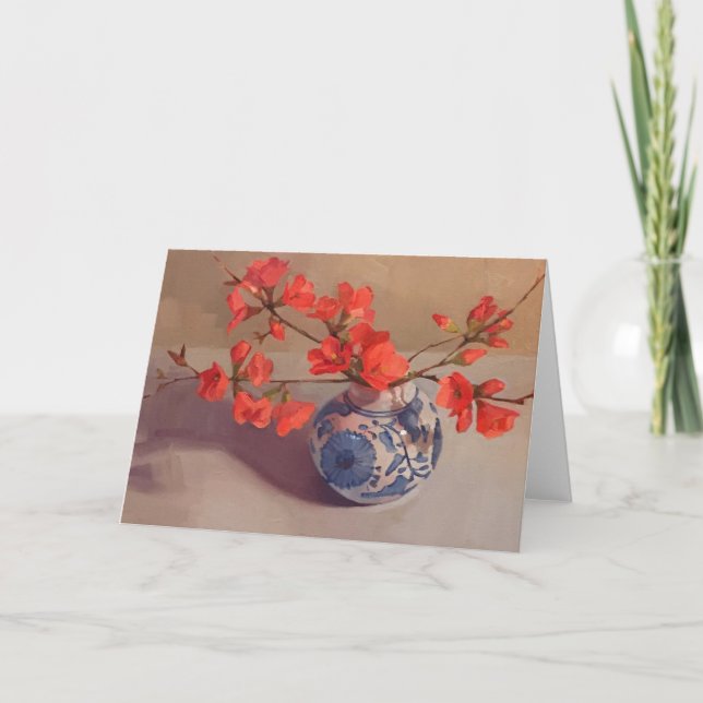 Tarjeta de felicitación en blanco, arte de Sarah (Anverso)