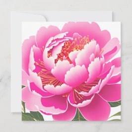 Tarjeta de felicitación en blanco con acuarela flo