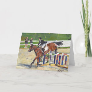 Tarjeta de felicitación en blanco con retrato de c