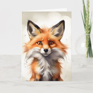 Tarjeta de felicitación en blanco con retrato de z