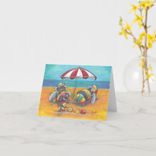 Tarjeta de Felicitación en Blanco de Abeja de Vaca
