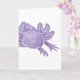 Tarjeta de Felicitación en Blanco de Ajolote - PUR