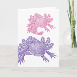 Tarjeta de Felicitación en Blanco de Ajolote - ROS