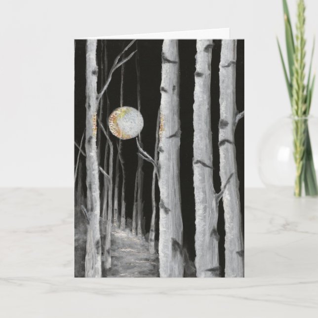 Tarjeta de felicitación en blanco de árbol (Anverso)