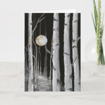 Tarjeta de felicitación en blanco de árbol