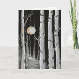 Tarjeta de felicitación en blanco de árbol