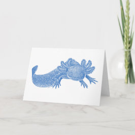 Tarjeta de Felicitación en Blanco de Axolotl - AZU