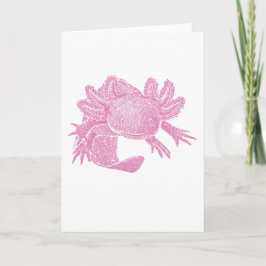 Tarjeta de felicitación en blanco de Axolotl - ROS