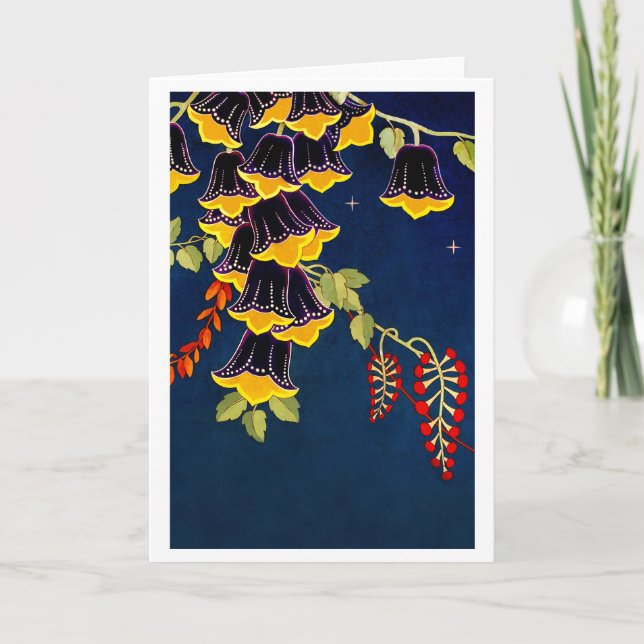 Tarjeta de felicitación en blanco de "Belces de (Anverso)