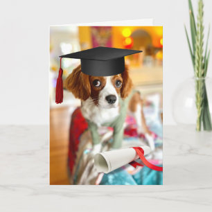 Tarjeta de felicitación en blanco de cachorro Cava