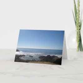 Tarjeta de felicitación en blanco de California Be