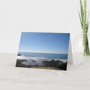 Tarjeta de felicitación en blanco de California Be