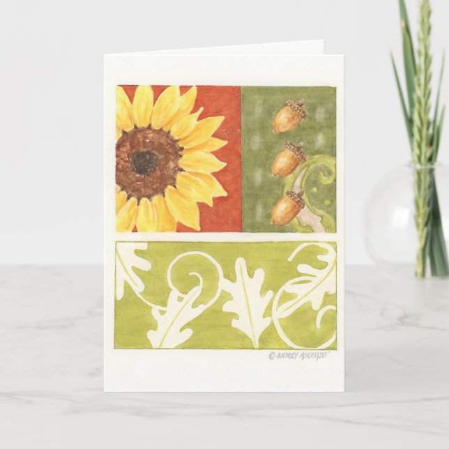 Tarjeta de felicitación en blanco de collage de la (Anverso)