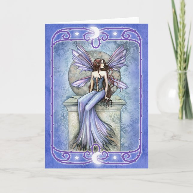 Tarjeta de felicitación en blanco de hadas (Anverso)