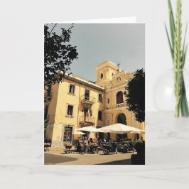 Tarjeta de felicitación en blanco de Italia Sorren