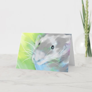 Tarjeta de felicitación en blanco de la "nuez