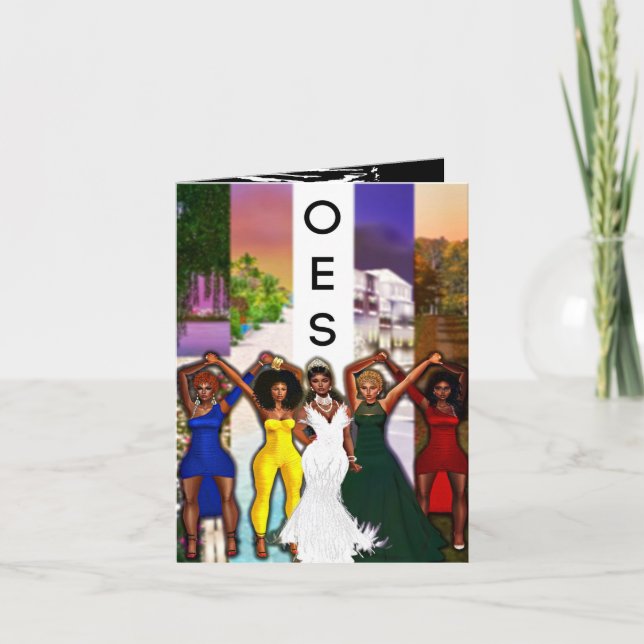 Tarjeta de felicitación en blanco de la Orden de l (Anverso)