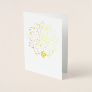 Tarjeta de felicitación en blanco de Lotus Relieve