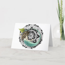 Tarjeta de felicitación en blanco de Mermaid Manda