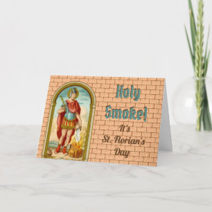 Tarjeta de felicitación en blanco de San Floriano