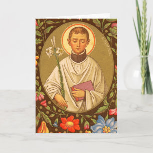 Tarjeta de felicitación en blanco de San Luis Gonz