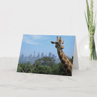 Tarjeta de felicitación en blanco de Sydney Giraff
