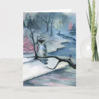 Tarjeta de felicitación en blanco de Winterwood