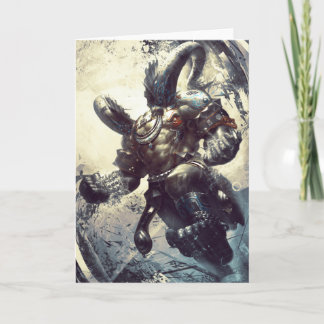 Tarjeta de felicitación en blanco de Xing Tain