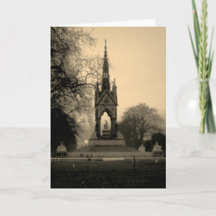 Tarjeta de felicitación en blanco del monumento a 