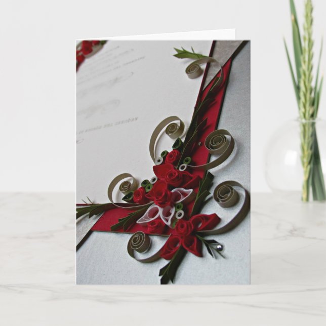 Tarjeta de felicitación en blanco dentro (Anverso)