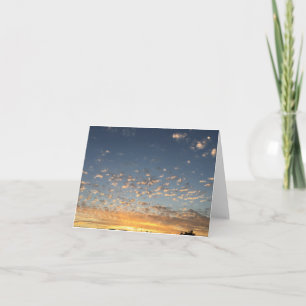 Tarjeta de felicitación, en blanco dentro para su