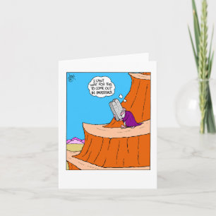 Tarjeta de felicitación en blanco divertida Diez M