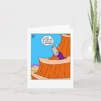 Tarjeta de felicitación en blanco divertida Diez M