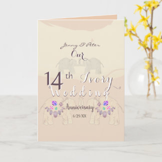 Tarjeta de felicitación en blanco doblada por 14º