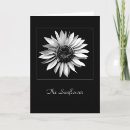 Tarjeta de felicitación en blanco 'El Girasol'