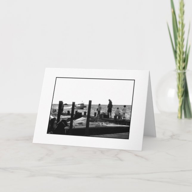 Tarjeta de felicitación en blanco 'esperando el im (Anverso)