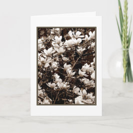 Tarjeta de felicitación en blanco 'Flores de Magno