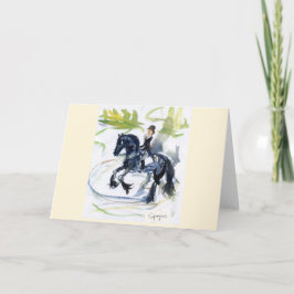 Tarjeta de felicitación en blanco "frisia"