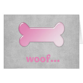 Tarjeta de Felicitación en Blanco Hueso de Perro R