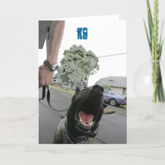 Tarjeta de felicitación en blanco K9