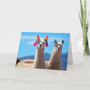 Tarjeta de felicitación en blanco - llamas
