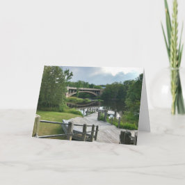 Tarjeta de felicitación en blanco Paint River Boar