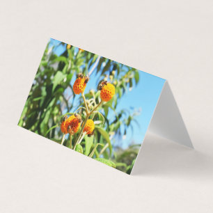 Tarjeta de felicitación en blanco para abejas en e