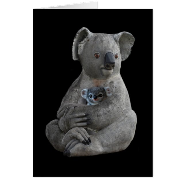 Tarjeta de felicitación en blanco para abrazar a l (Frente)