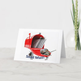 Tarjeta de felicitación en blanco para correo de c