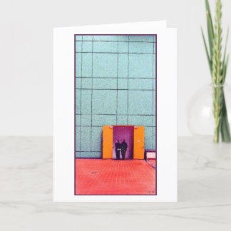 tarjeta de felicitación en blanco para dos persona