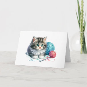 Tarjeta de felicitación en blanco para los niños d